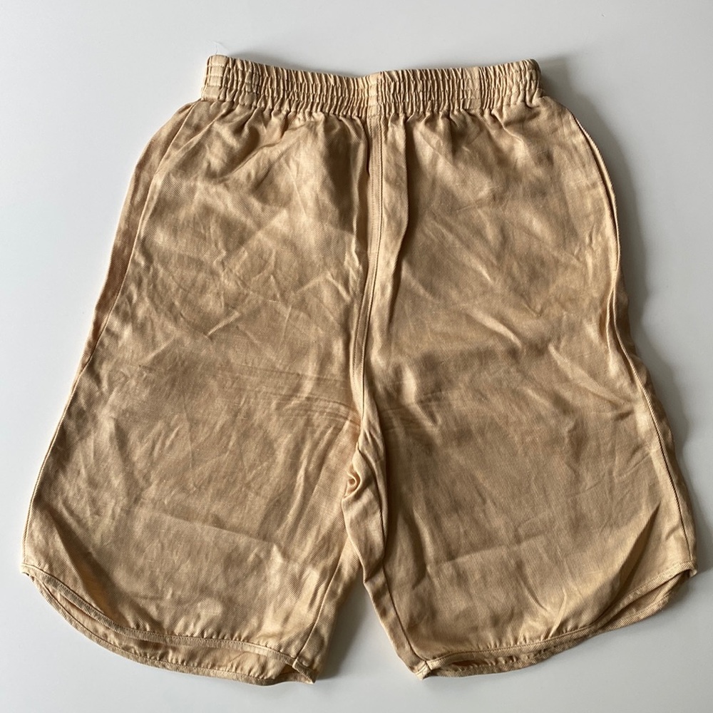 Le Fou Wilfred linen blend shorts with elastic waist & pockets. Size 2.